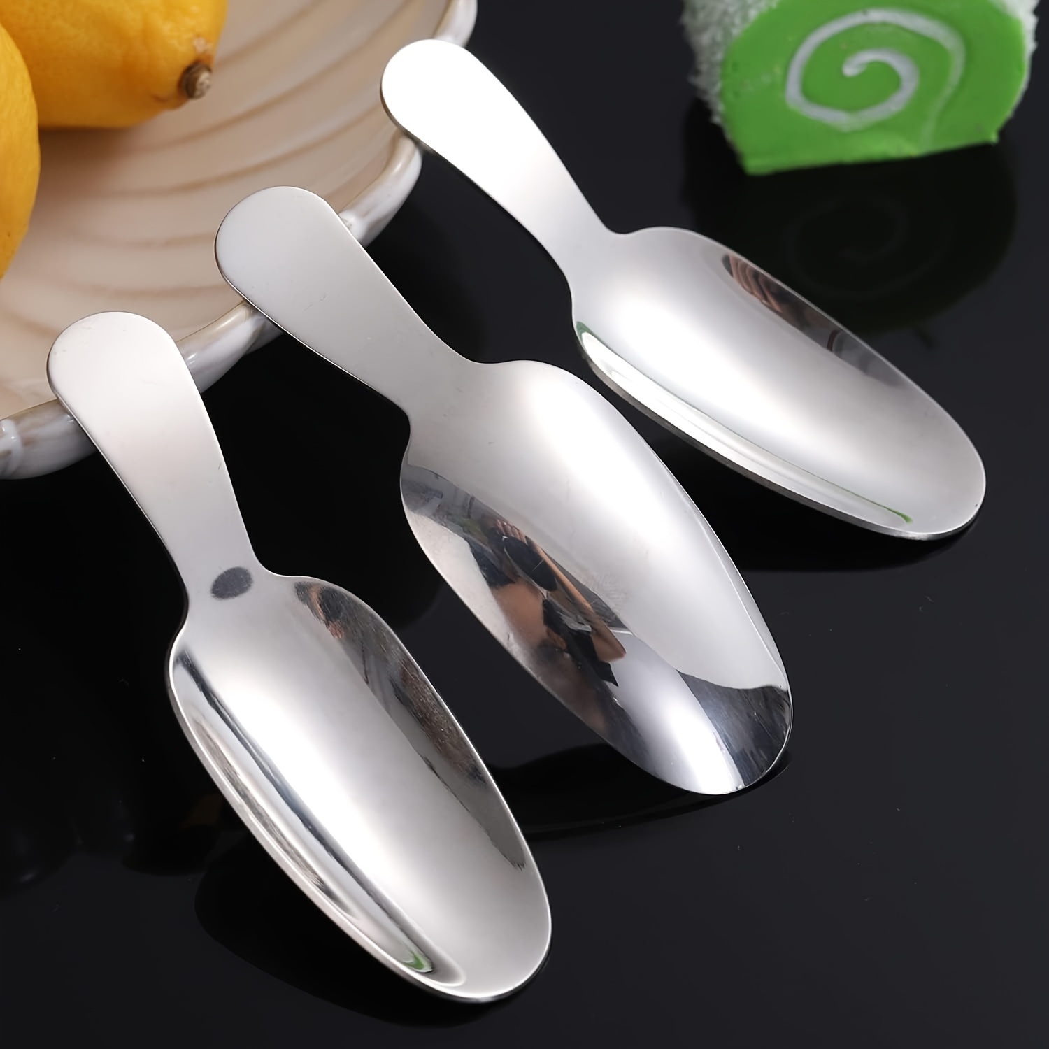 Short Handle Spoons, Small Scoops for Canisters, Mini Gold Spoons, Spice  Jars Spoon for Salt Sugar Condiments Coffee Tea Dessert, 1pc
