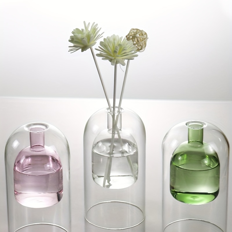 Aromatherapy Oil Vase European Simple Double Glass Aroma - Temu Austria