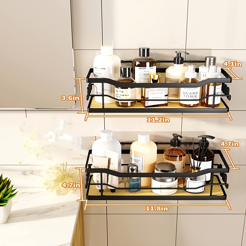 Rust-Free Shower Storage Caddy Shelves 2-Pack Only $7.98 on