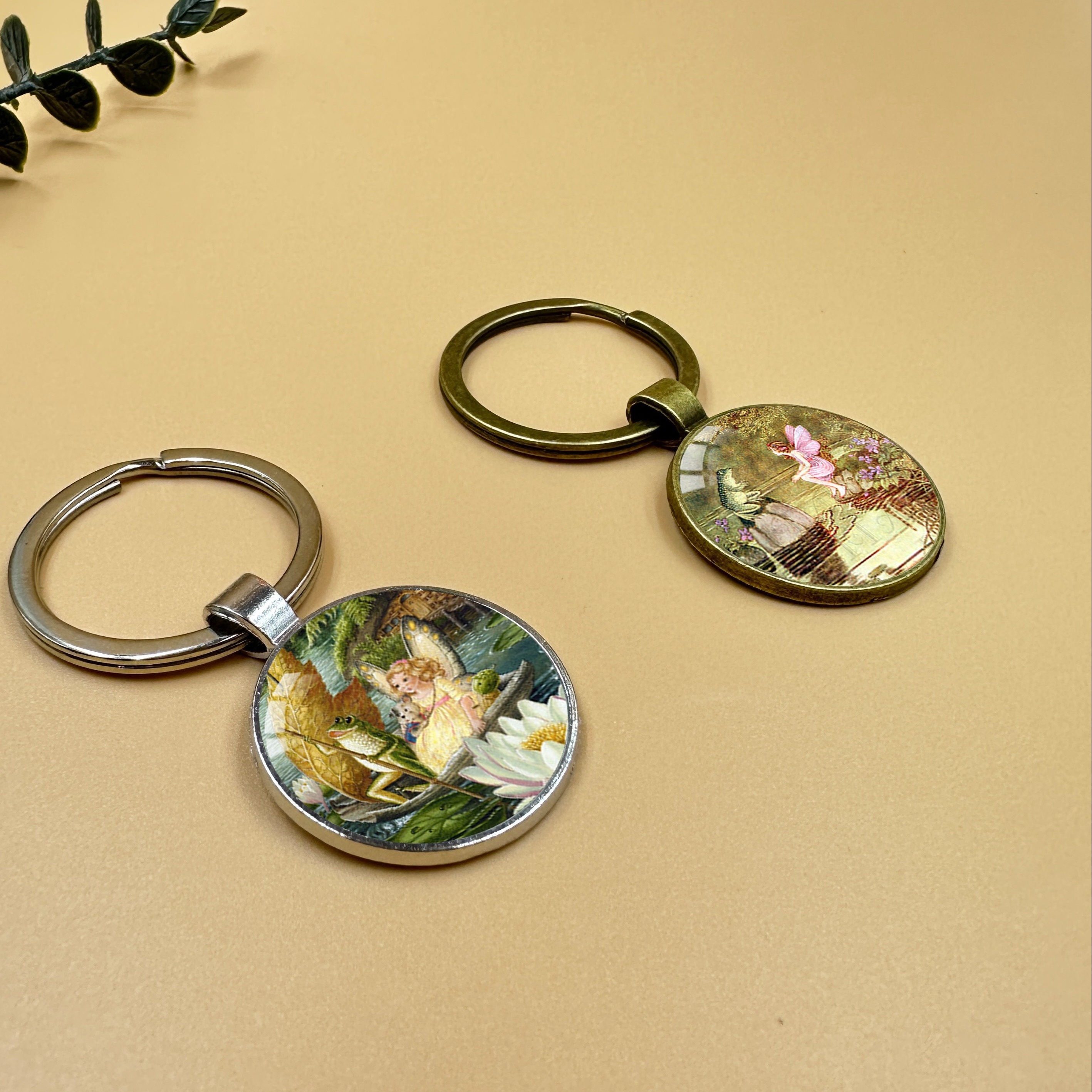 2 Pcs Keychains for Women and Girls Lovely Pendants Key Chains Key