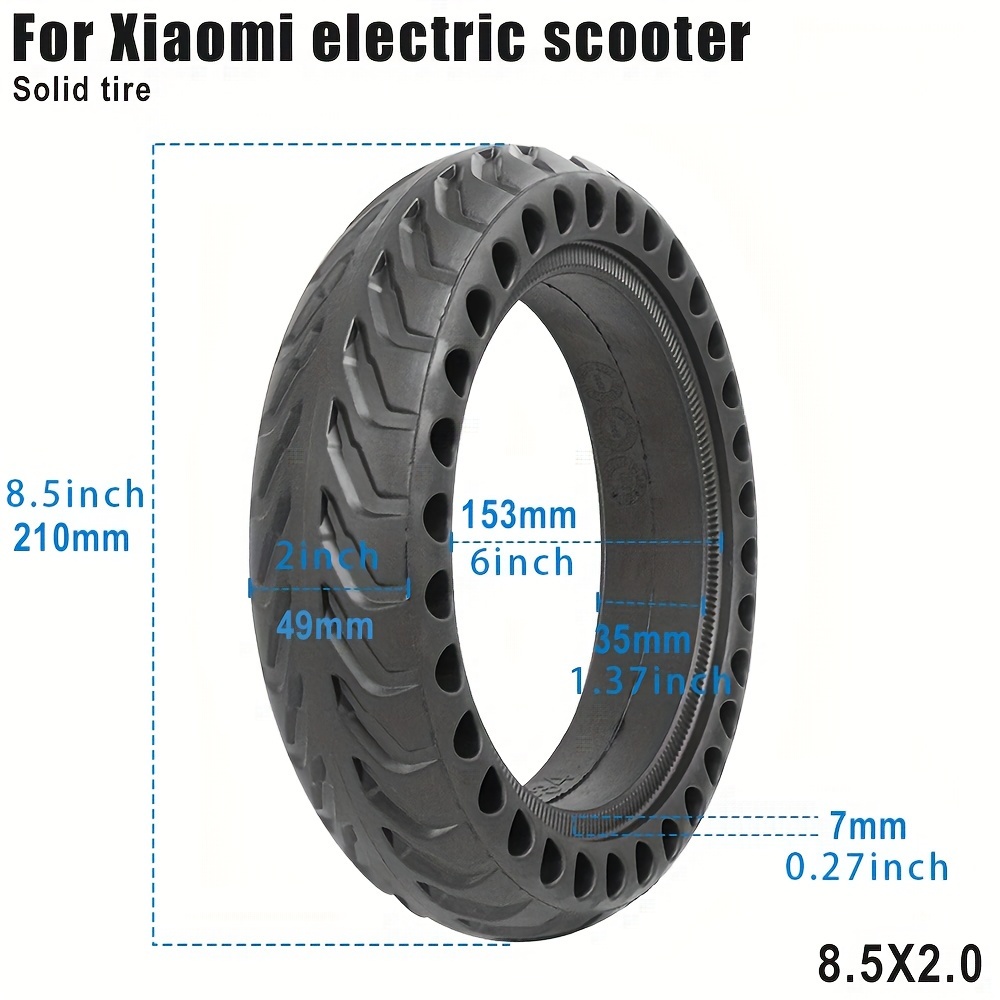 1pc/2pcs 8.5x2.0 Solid Tire For Xiaomi M365 Pro Pro2 Mi 1S Electric  Scooter, For Gotrax Gxl V2 Skateboard Honeycomb Front And Rear Wheels