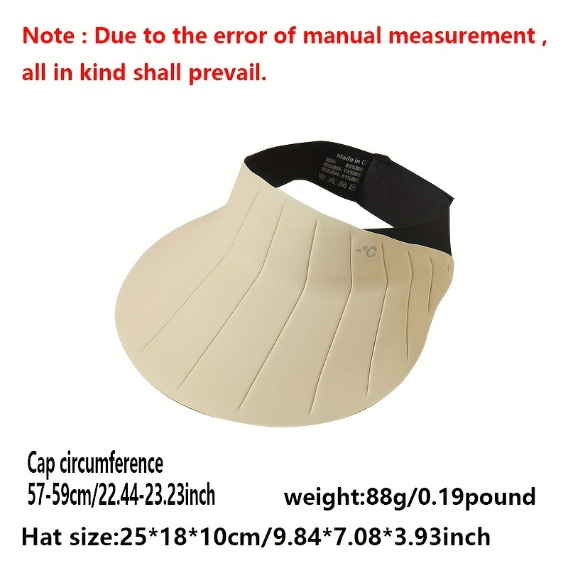 Lightweight Ice Silk Visor Hat Soft Uv Protection Sun Hat For Cycling  Sports Breathable Sunshade Traceless Silicone Golf Baseball For Women - Temu