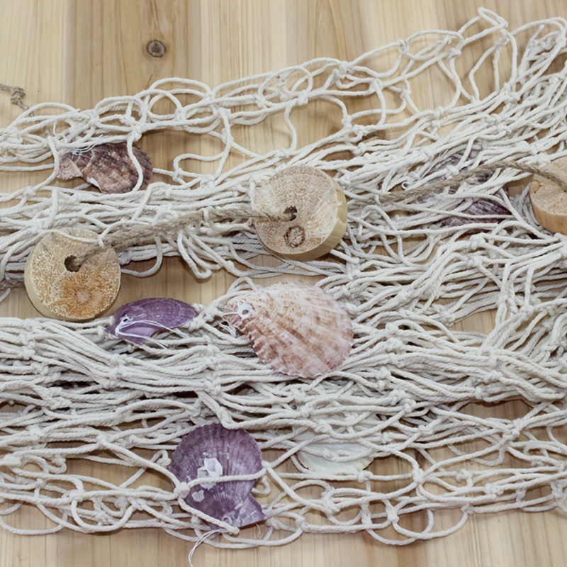 Fishing Net Decoration Wall Fishing Net Thick Thread Hemp Rope Shell Net