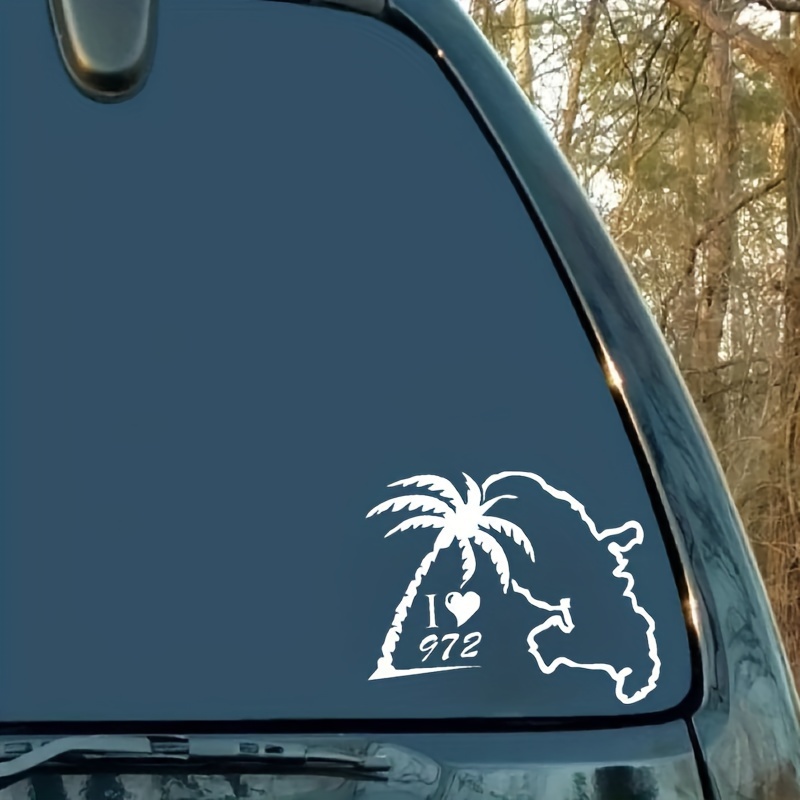 Coconut Palm Tree Vinyl Waterproof Sticker Decal Car Laptop Wall Window  Bumper Sticker 5