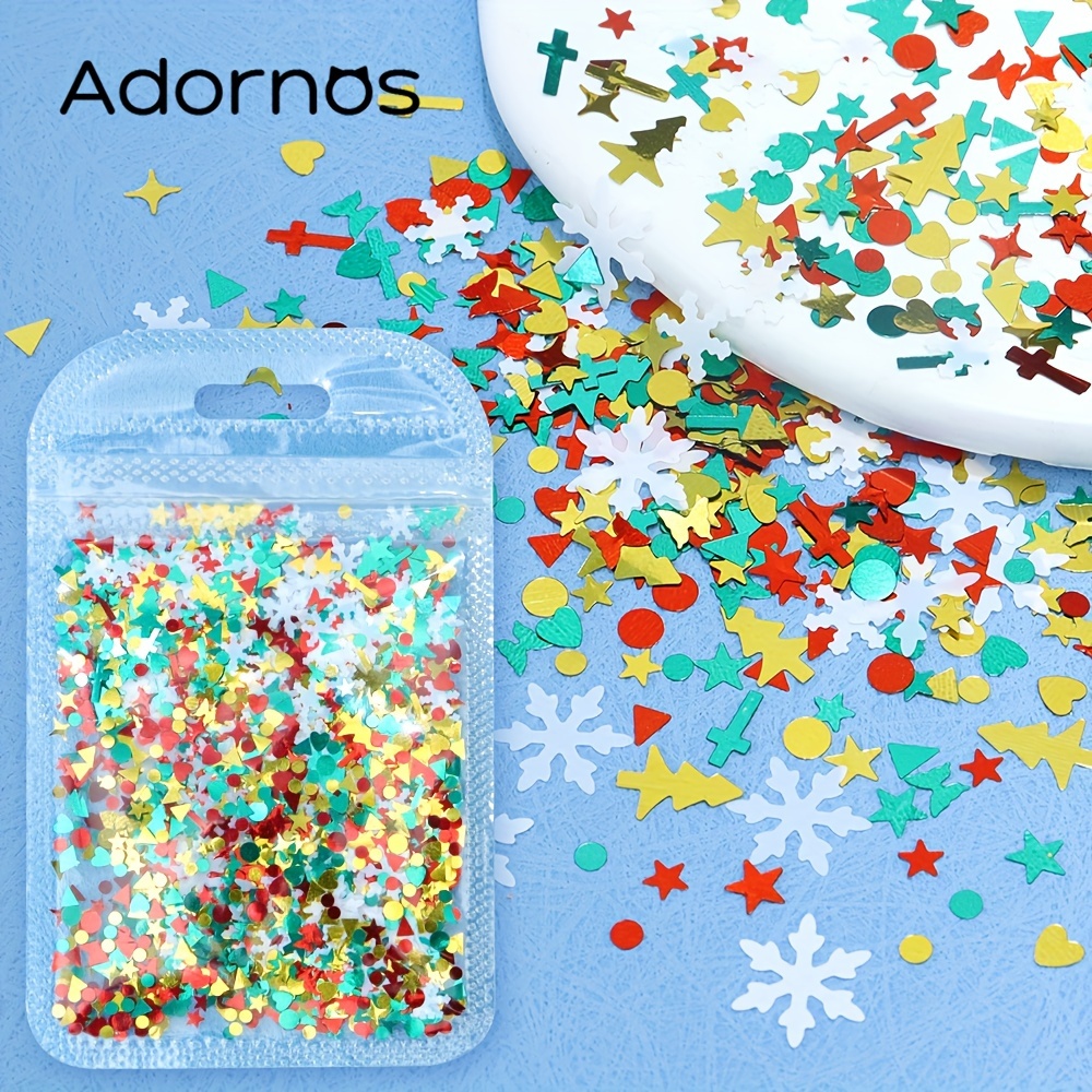 Christmas Sequins Resin Filling Epoxy Resin Mold Winter Snowflake Star  Flake Decoration Resin Fillers Diy Crafts Jewelry Making