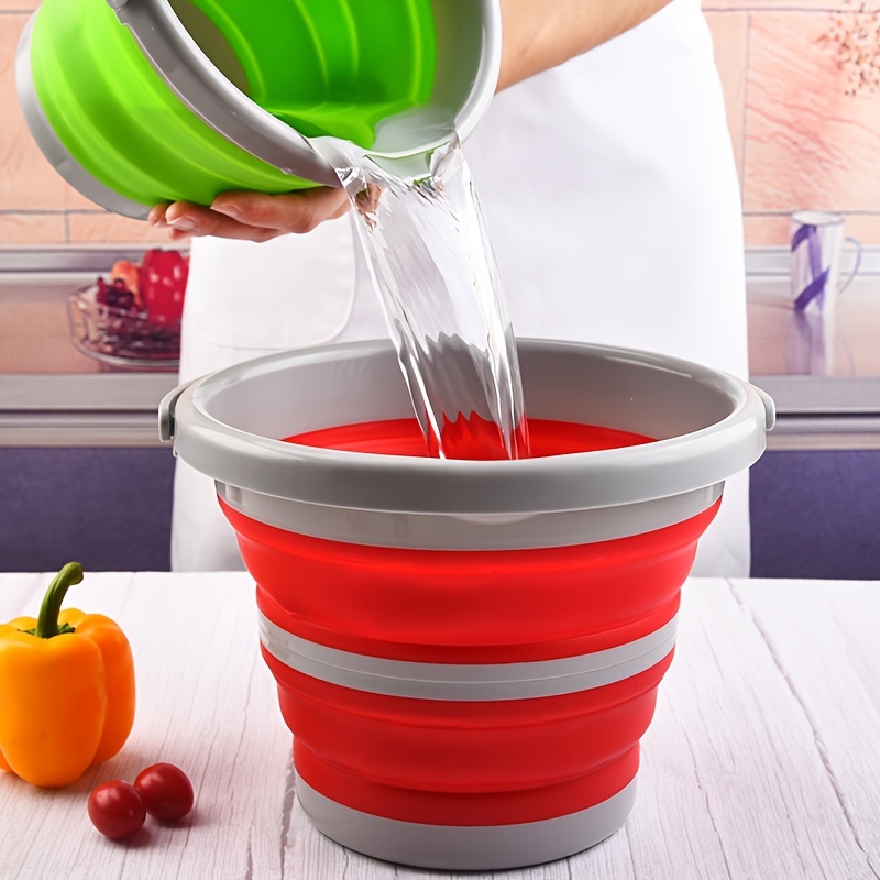 Collapsible Plastic Bucket Household Car Wash Outdoor - Temu