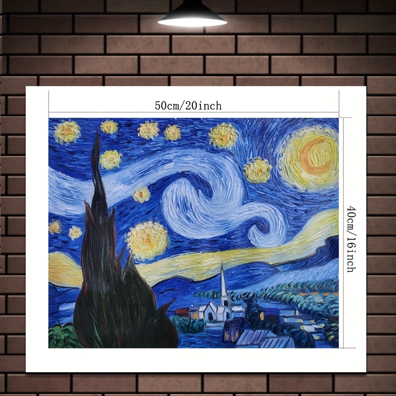 The Starry Night - Vincent van Gogh as art print or hand painted oil.