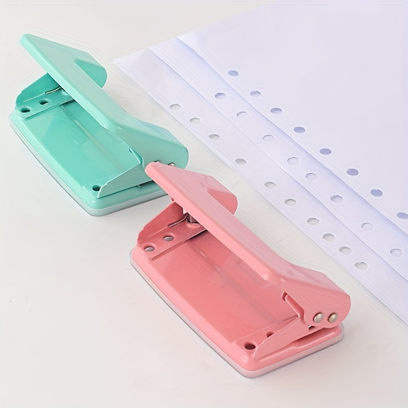 Portable Office Black Metal Two hole Punch Two hole Office - Temu