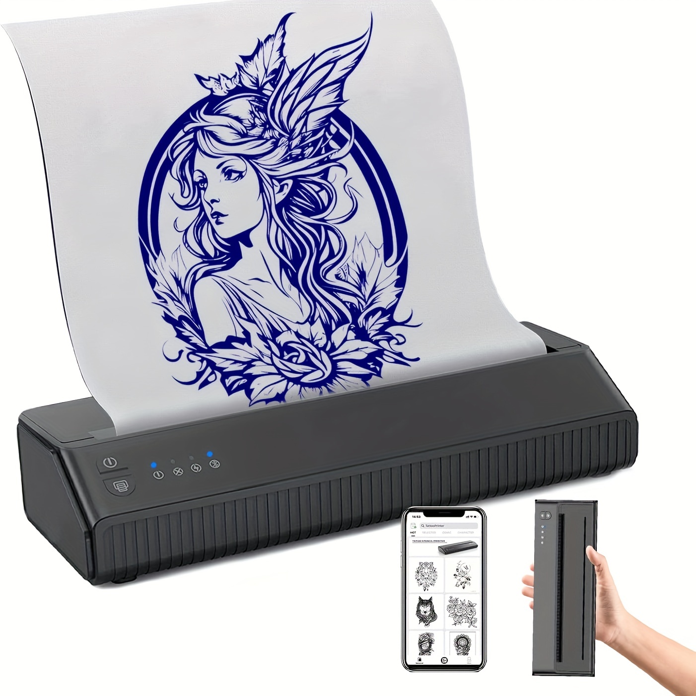 LifeBasis Tattoo Stencil Maker Transfer Machine Thermal Copier With Free  Stencil Paper
