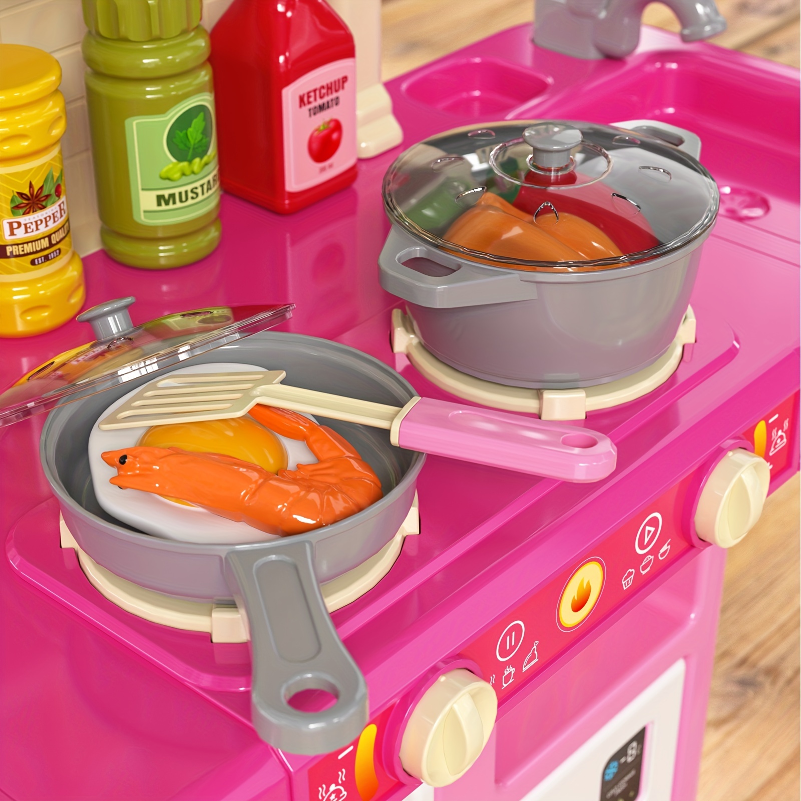 accessories Color Random) Play Kitchen Girls Toy Pretend Food