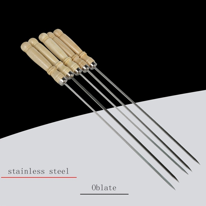 10pcs BBQ Skewers With Wooden Handles