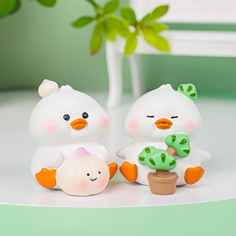 Mini Duck Resin Ornament Home Car Christmas Gift