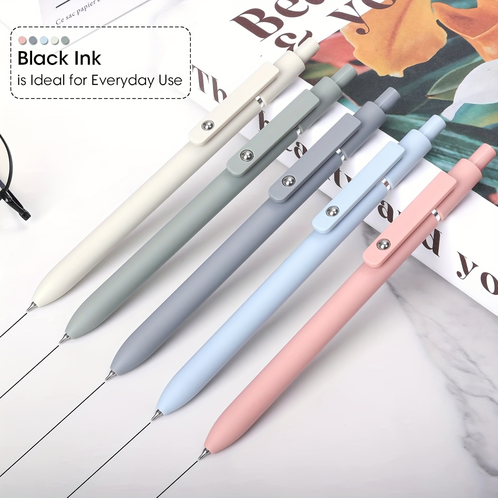 Aesthetic Highlighters And Gel Pens No Bleed Morandi Color - Temu