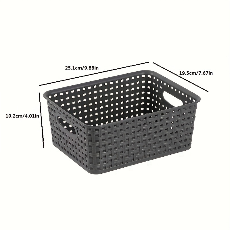 Versatile Plastic Storage Baskets For Bathroom Kitchen And - Temu