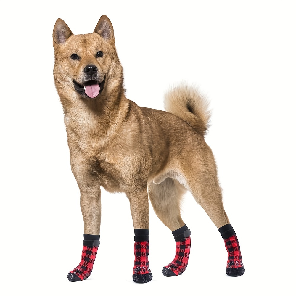 4pcs Calcetines Impermeables Mascotas, Zapatos Antideslizantes Perros  Calcetines Gatos Exteriores, Mejores Ofertas Diarias Hoy