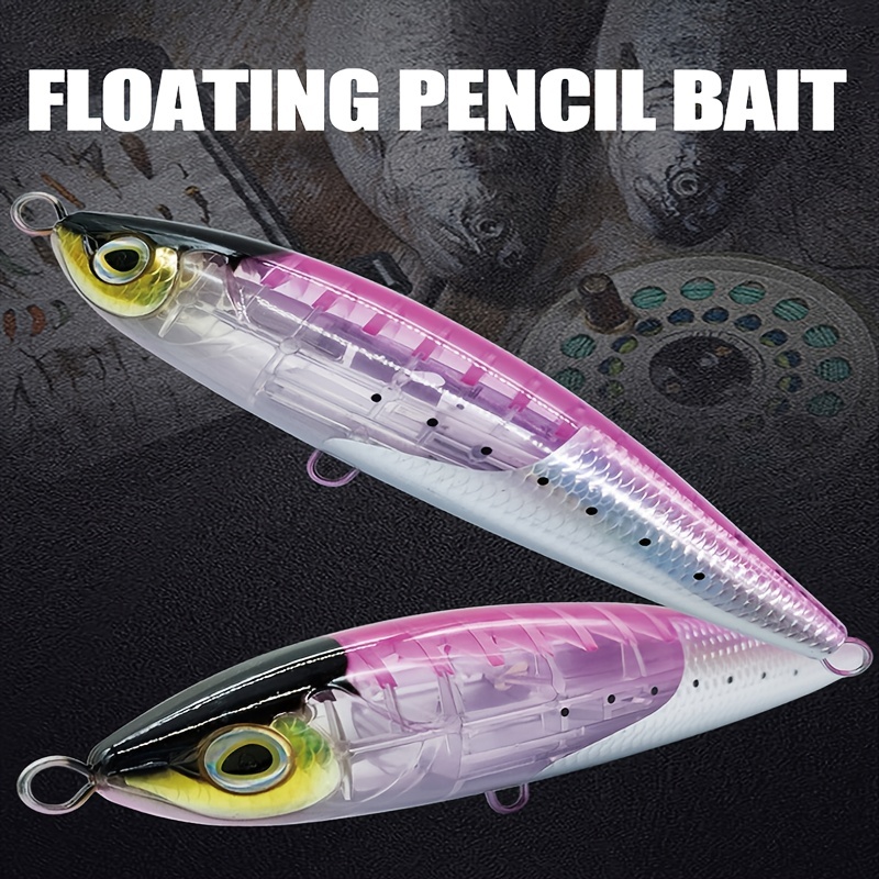 Big Fishing Lure Floating Fishing Bait Pencil shaped Lure - Temu
