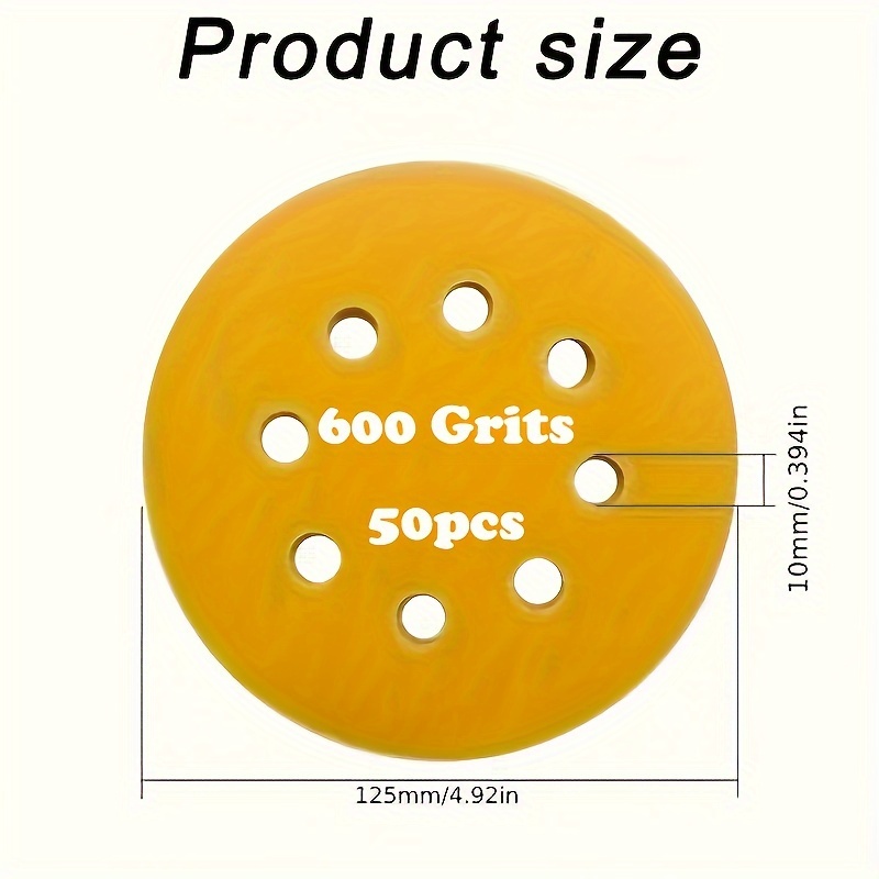 125mm hook and loop 2024 sanding discs