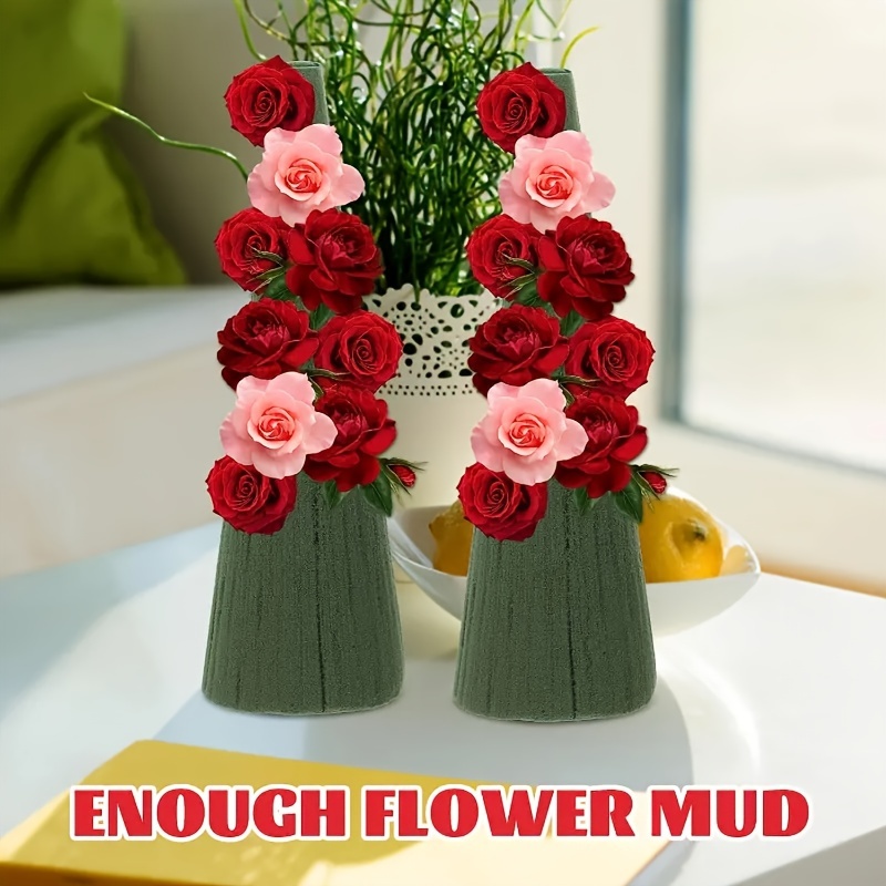 Flower Foam Blocks Artificial Flower Arrangement DIY Craft Rectangle Dry  Floral Foam Bricks Flower Holder Cage