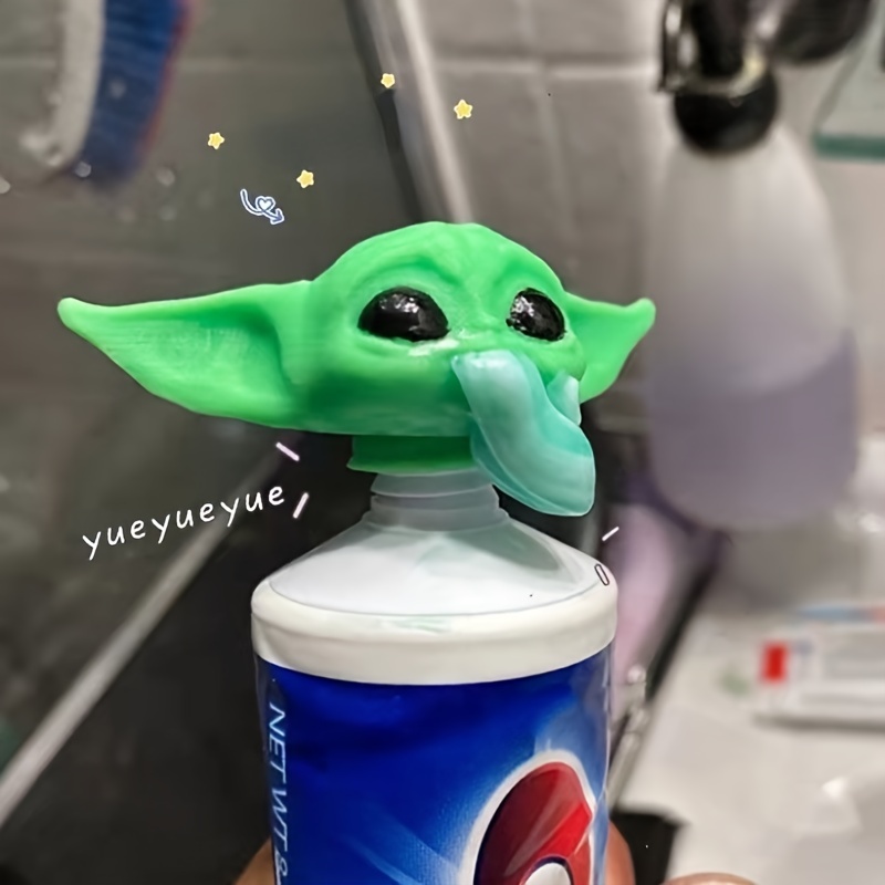 Cute Green Baby Genie Toothpaste Squeezer Trick Toy