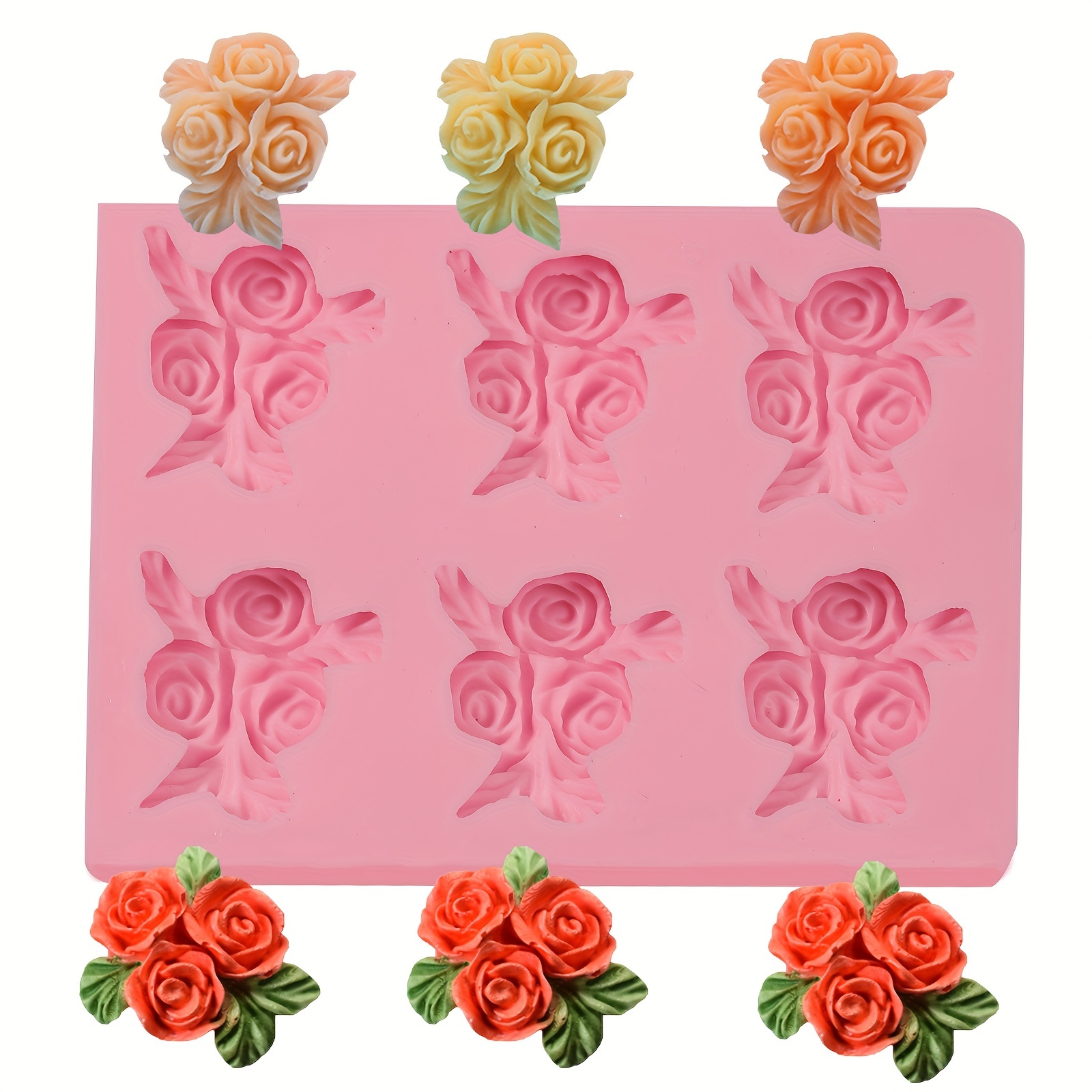 Flower Silicone Mold For Cake Decorating Chocolate Gum Paste - Temu