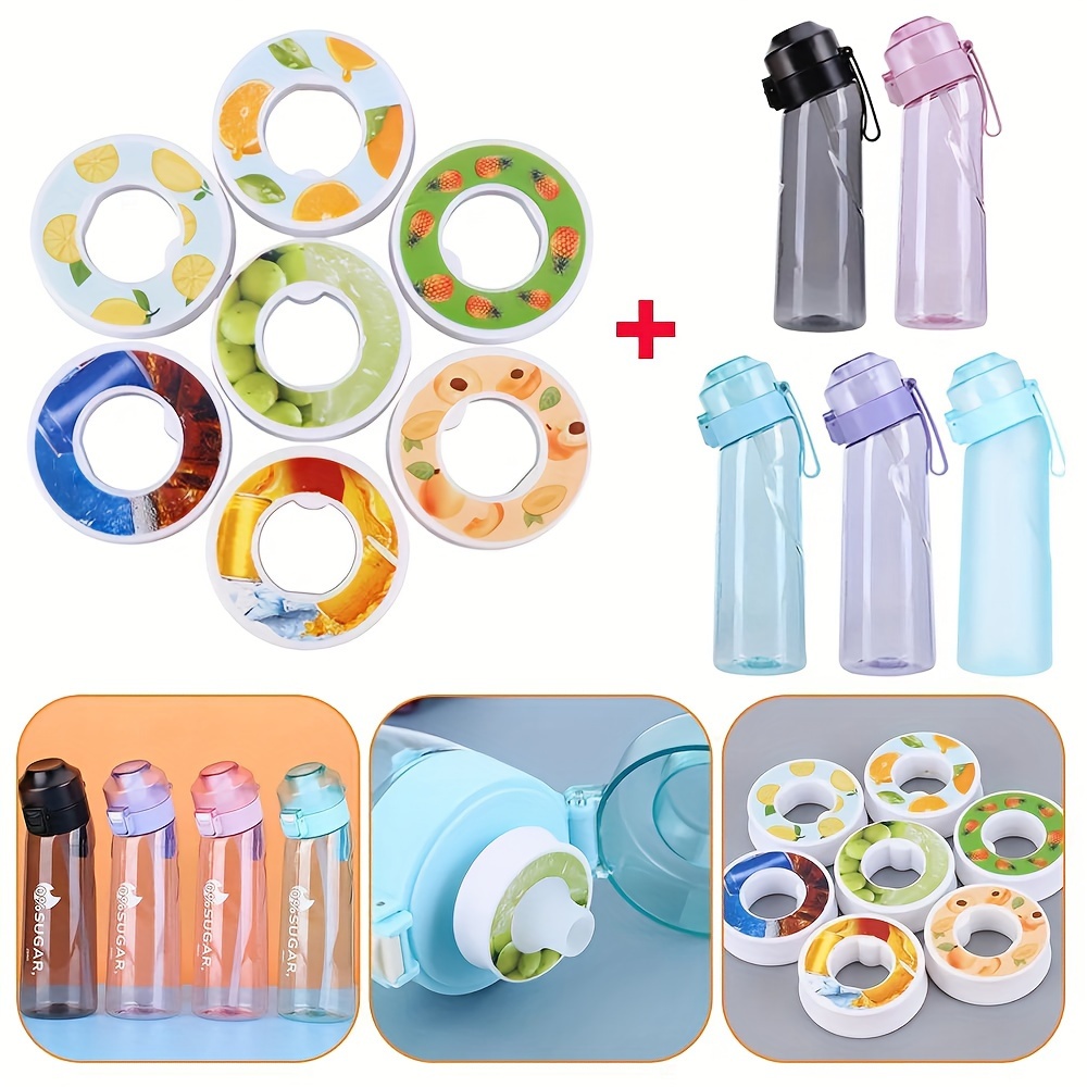 Sports Water Bottle With 3 Random Flavor Pods Water Cup - Temu