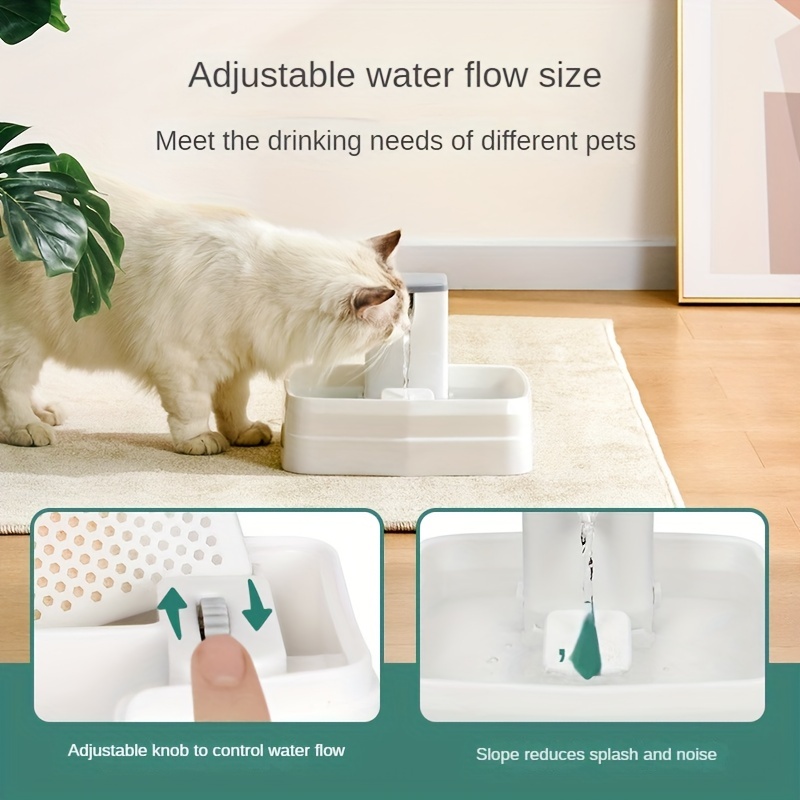 Dispensador De Agua De Fuente De Agua Para Mascotas Automático Inteligente  De 2L Para Suministros De Bebida Para Gatos Y Perros - Temu