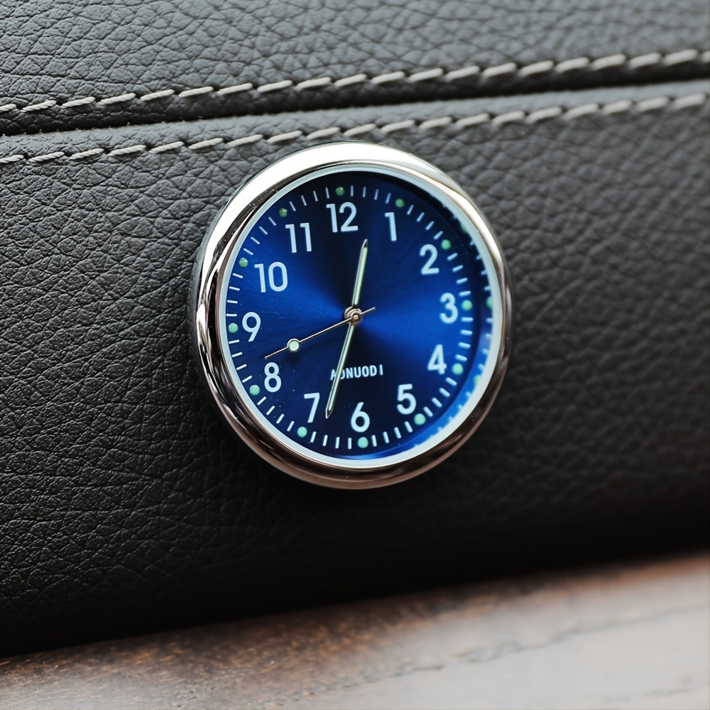Mini Luminous Car Clock Automobiles Internal Stick Watch - Temu