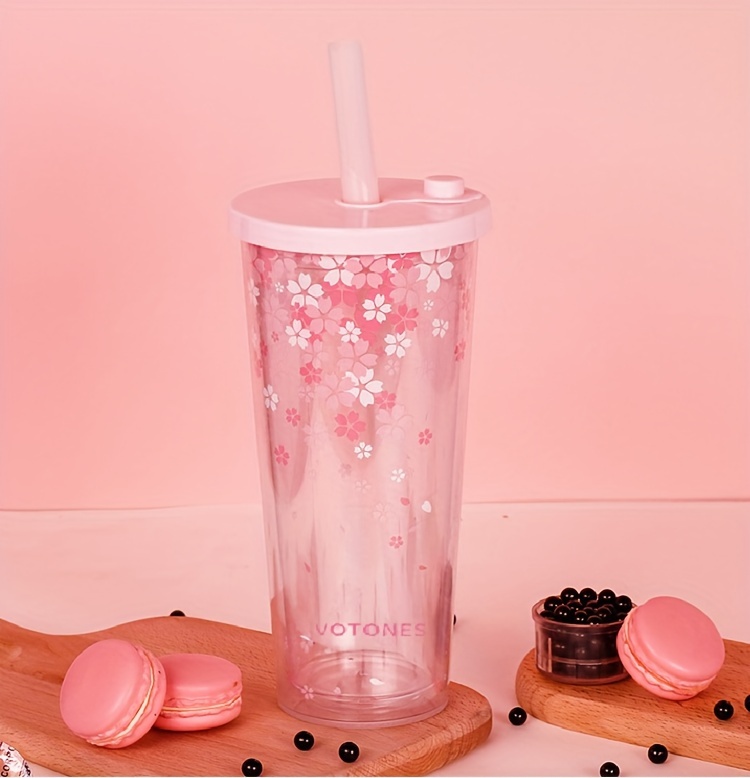 Reusable Tumblers With Straw And Lid - Bpa Free Cold Coffee Cup For Parties  And Drinking On The Go - Temu