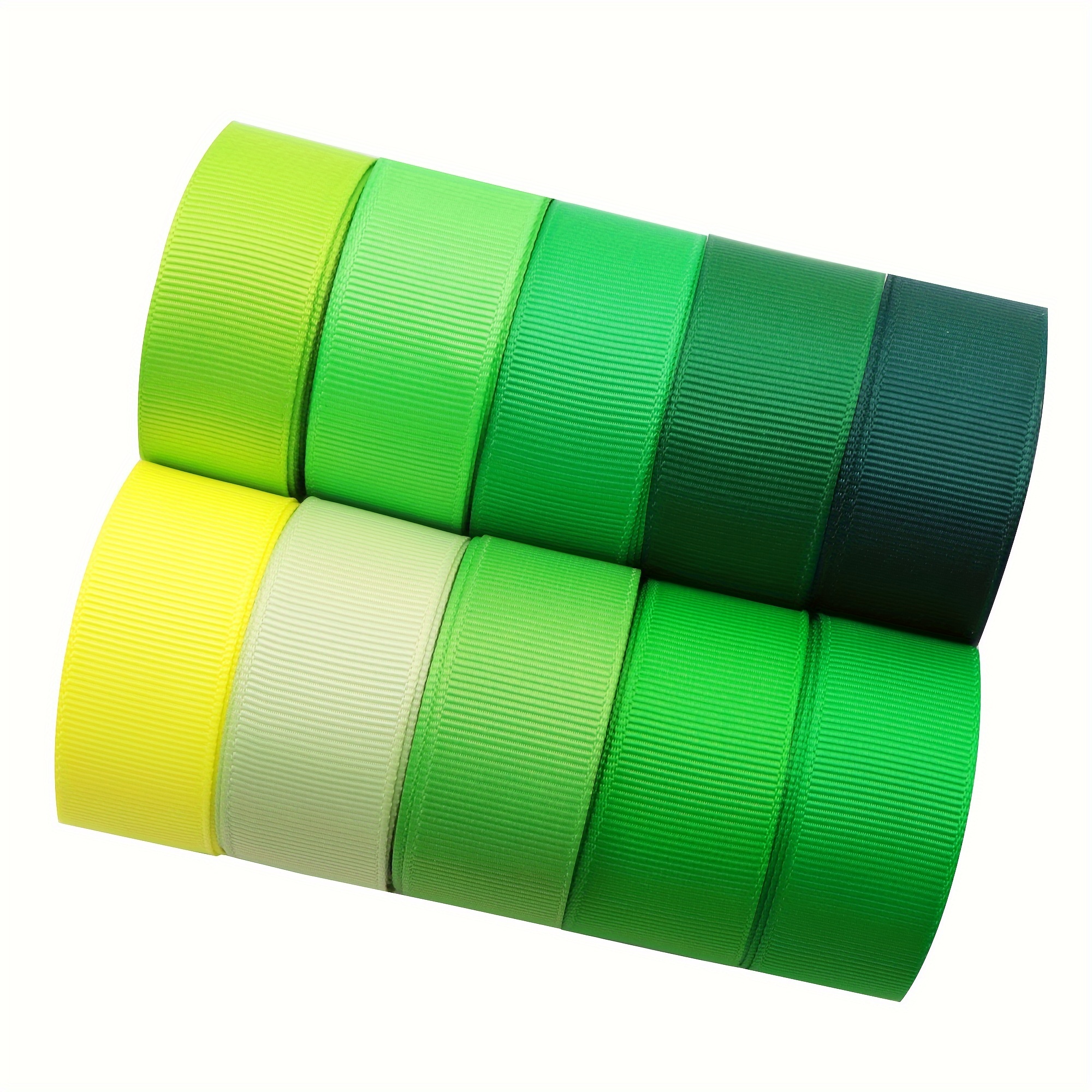 X 5 Yards Solid Color Grosgrain Ribbon Set For Gift Wrapping - Temu