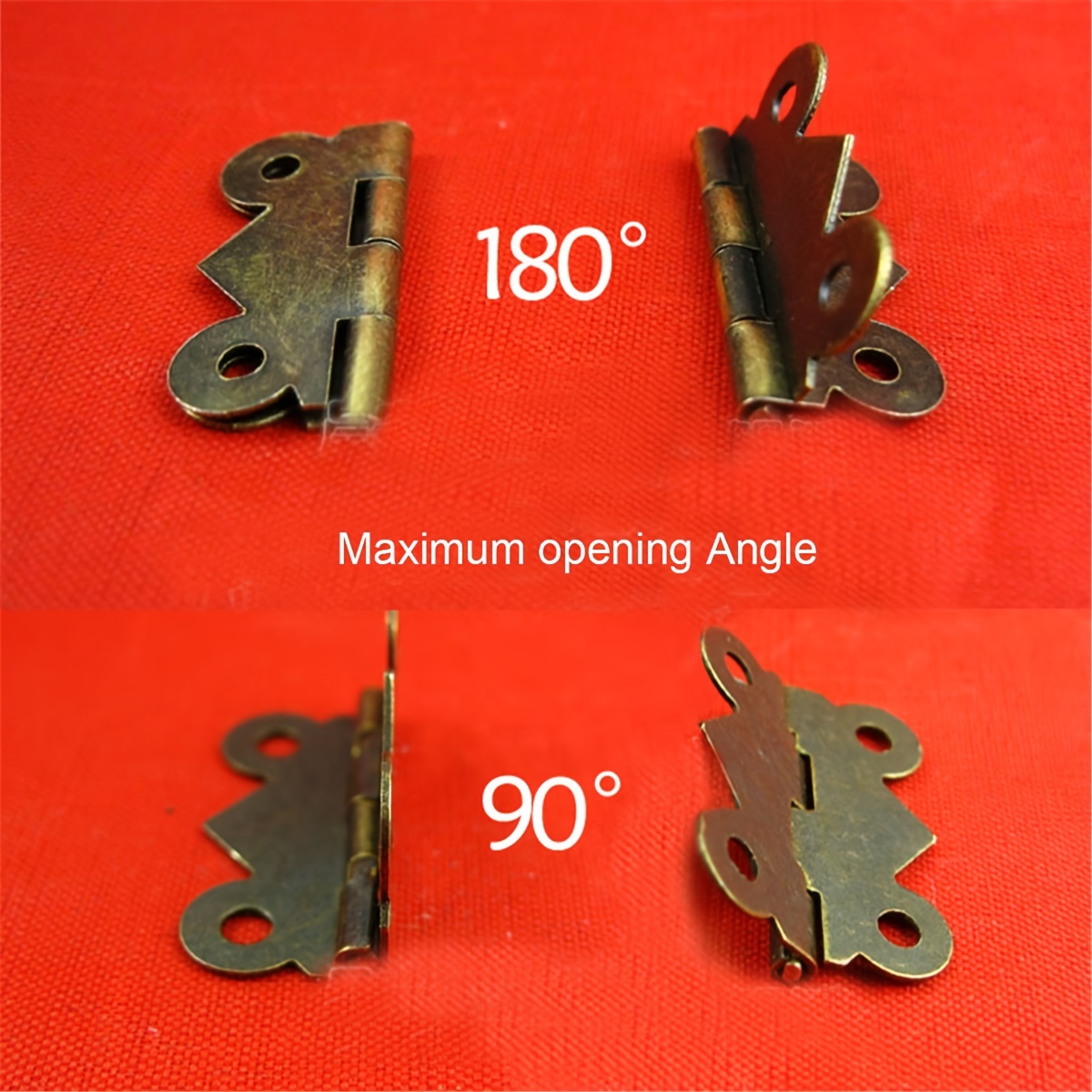 BokWin 40PCS Antique Brass Butterfly Hinge 1 inch Hinges Antique Small  Butterfly Hinges Bronze Door Folding Hinge for Crafts Wooden Box Gift Box