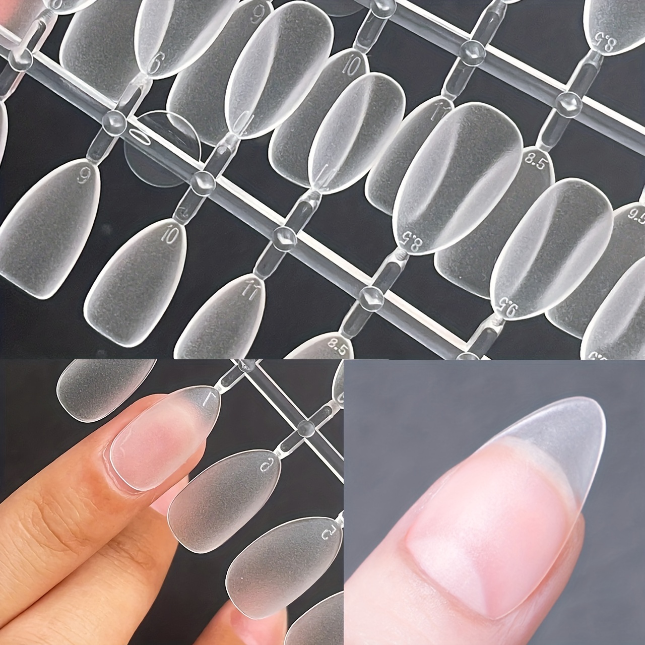 Clear Fake Nails 100PCS 10 Sizes Transparent Full Cover Coffin Nails with  Plastic Case French Nail Tips Clear Press on Nails for Beginner Manicurist  DIY Nail Art - Walmart.ca