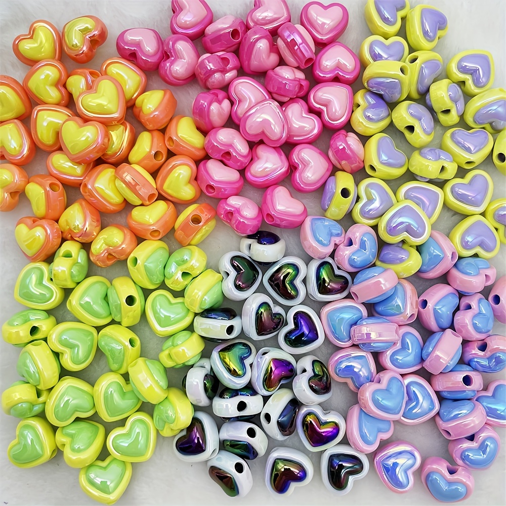 Black And White Colorful Acrylic Rubber Beads For Jewelry - Temu