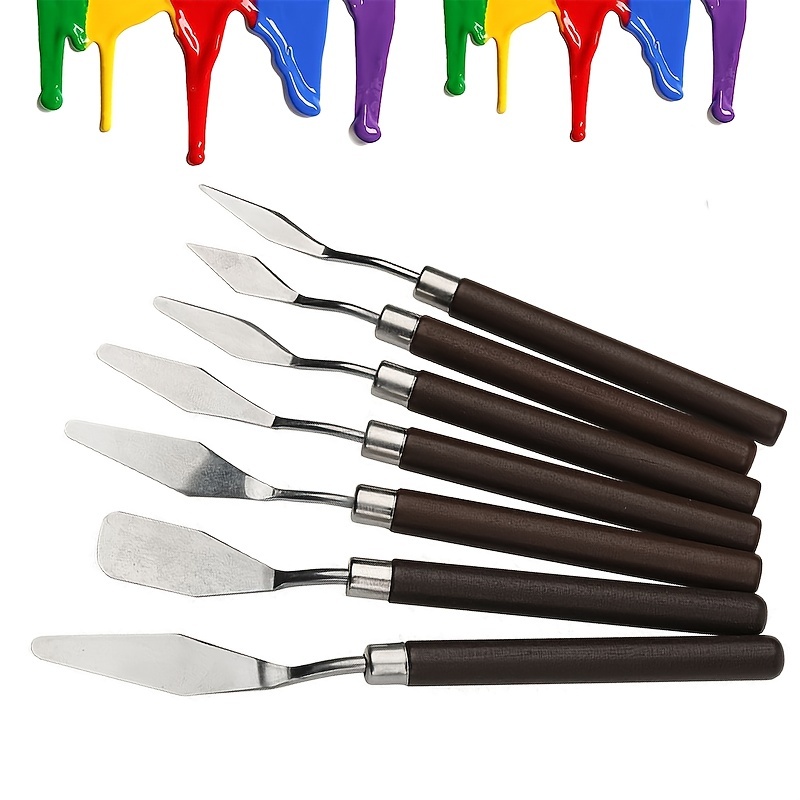Palette Knife Painting Stainless Steel Spatula Palette - Temu