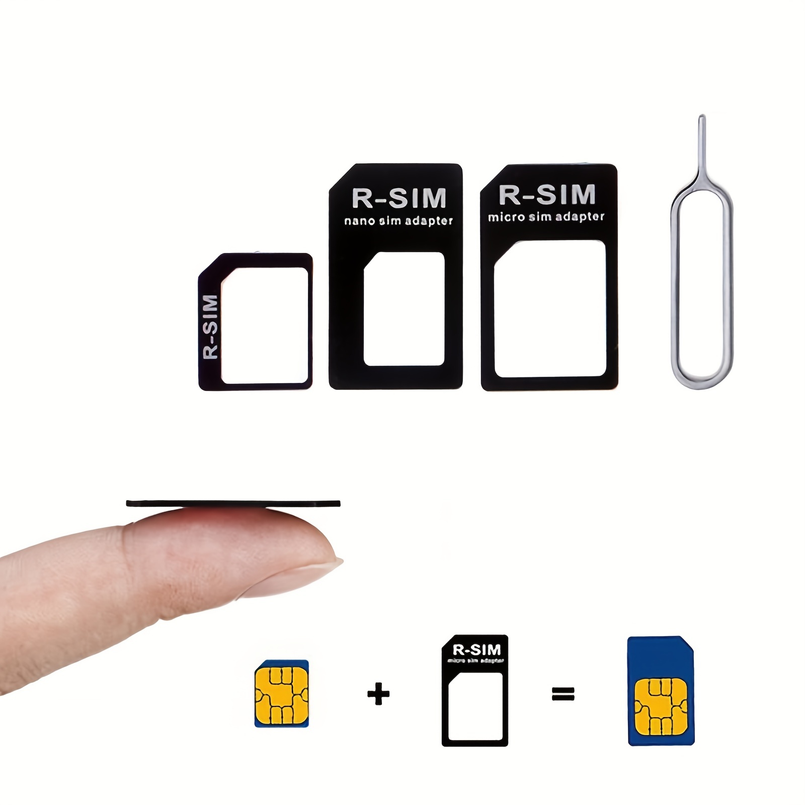 4-in-1 SIM Card Kit Micro-Nano Sim Adapter Standard Universal Phone