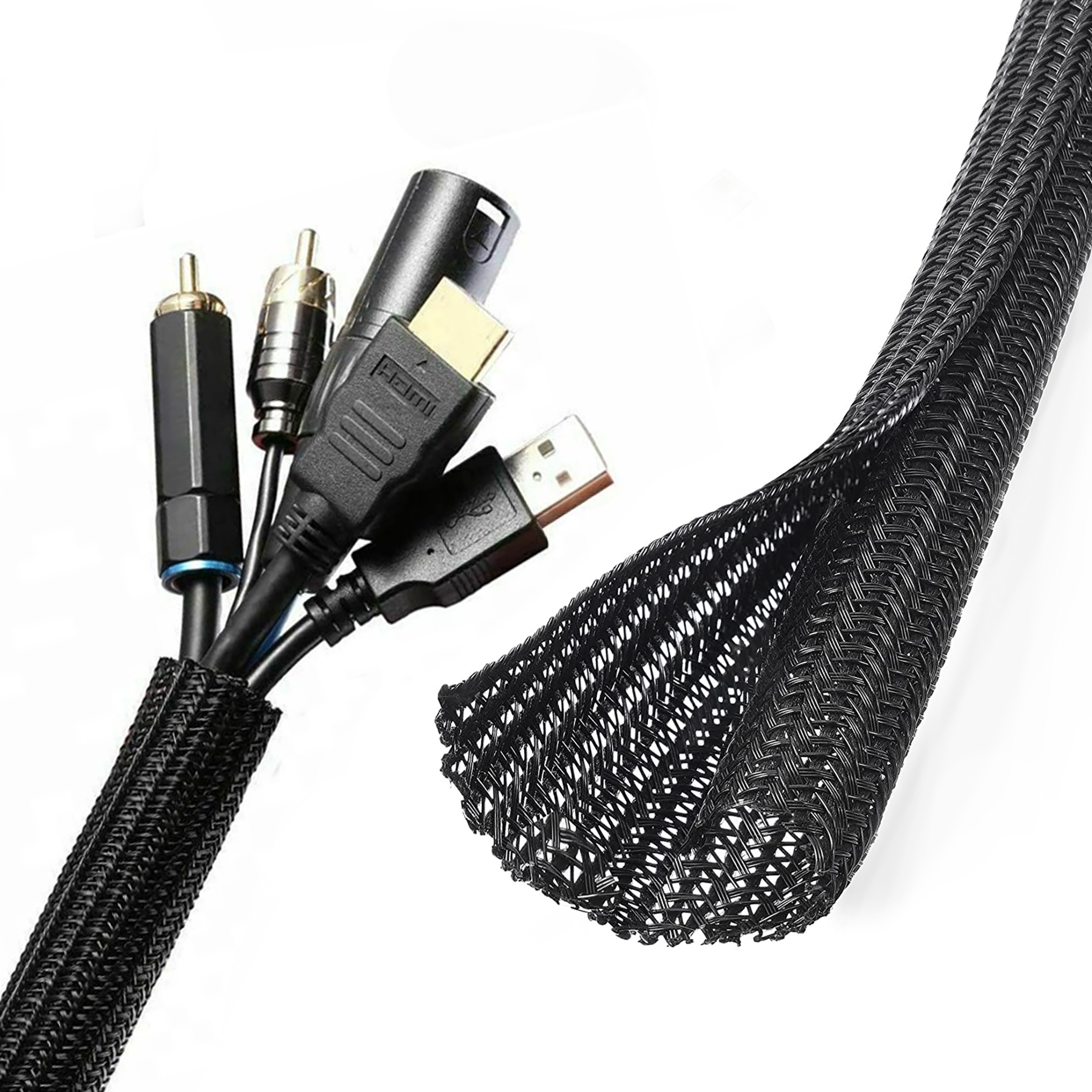Pet Expandable Braided Sleeve Perfect Cable Management - Temu