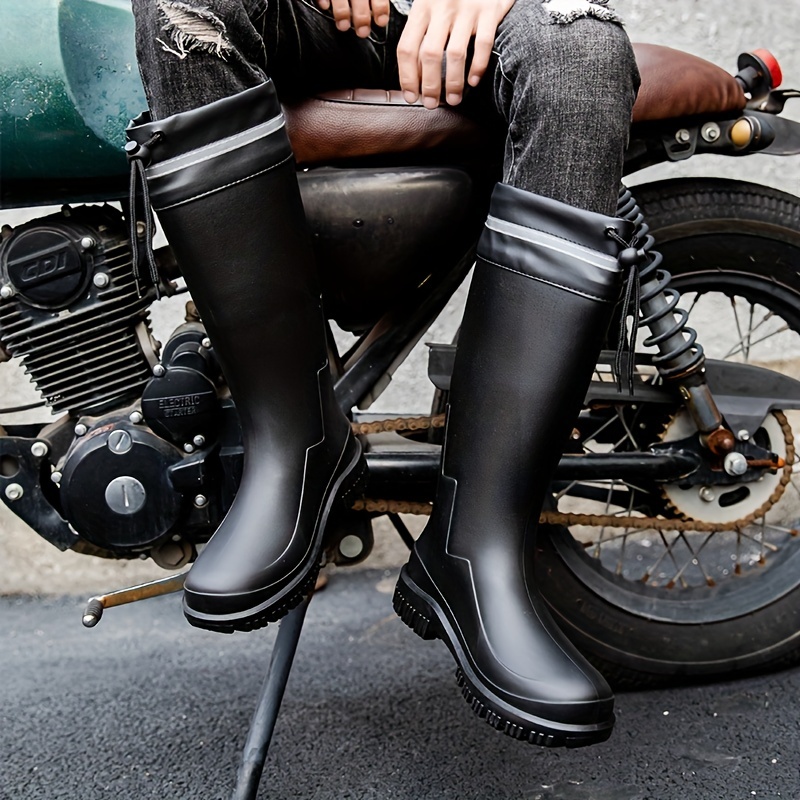 Botas De Cuero Para Hombre Zapatos Impermeable Motocicleta Deportiva Para  Hombre