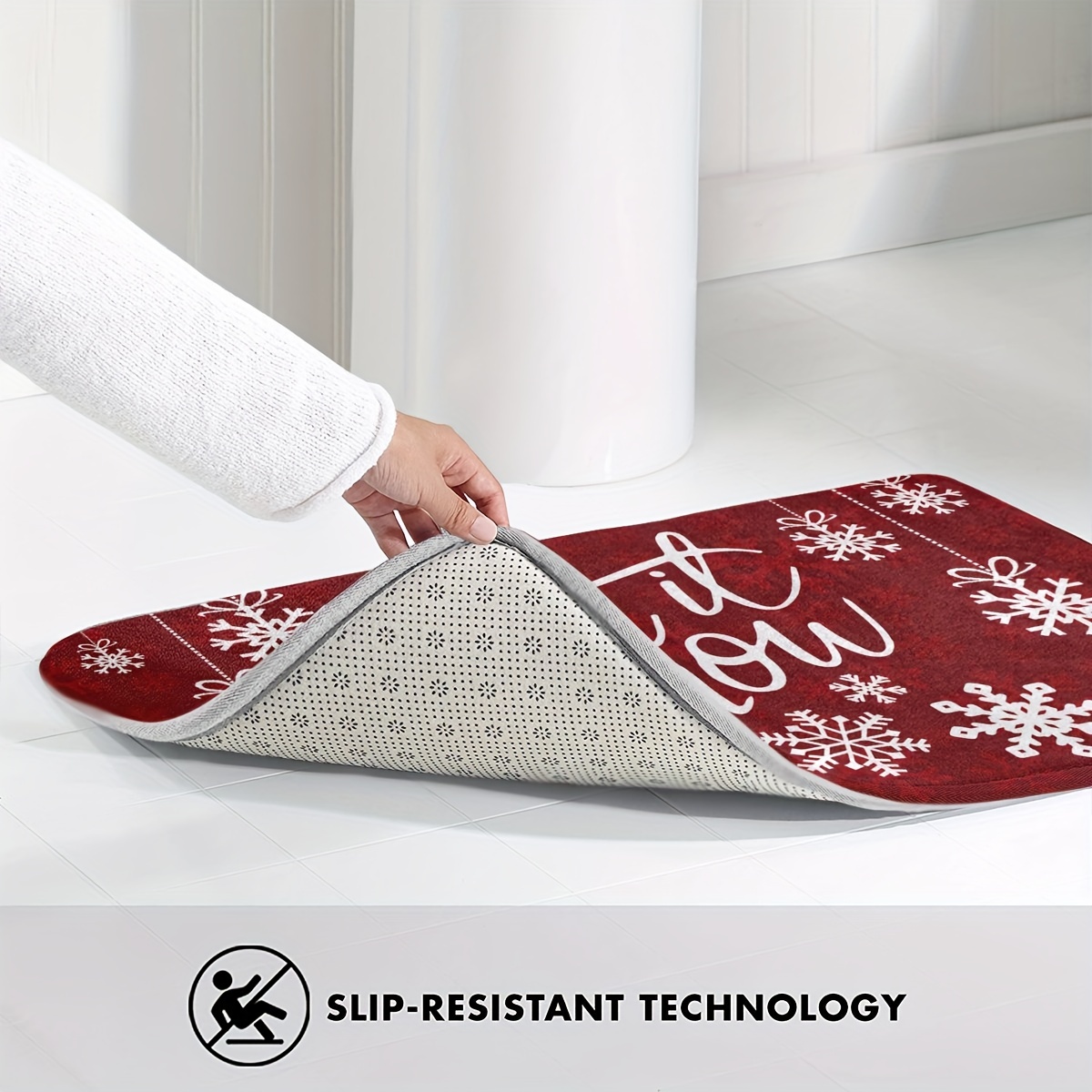 Let It Snow - Entryway Floor Mat