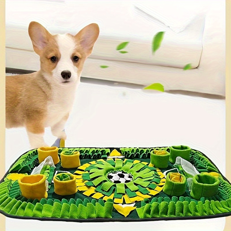 Dog Snuffle Mat Football Field Shape Pet Slow Feeding Pad Pet