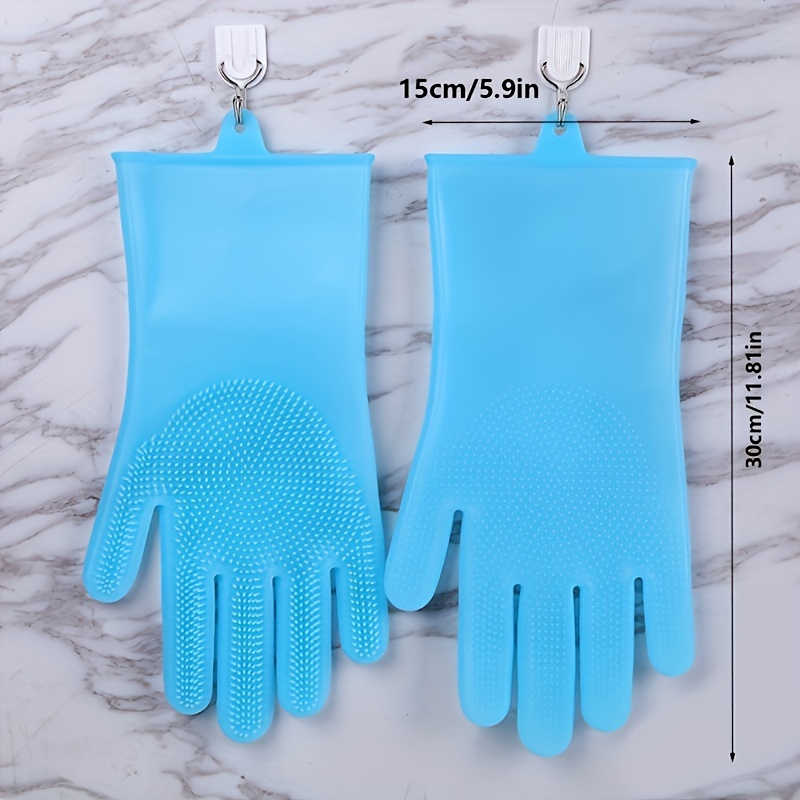 3 Paires Gants en Silicone, Gant Silicone Four Bleu,Rouge,Vert