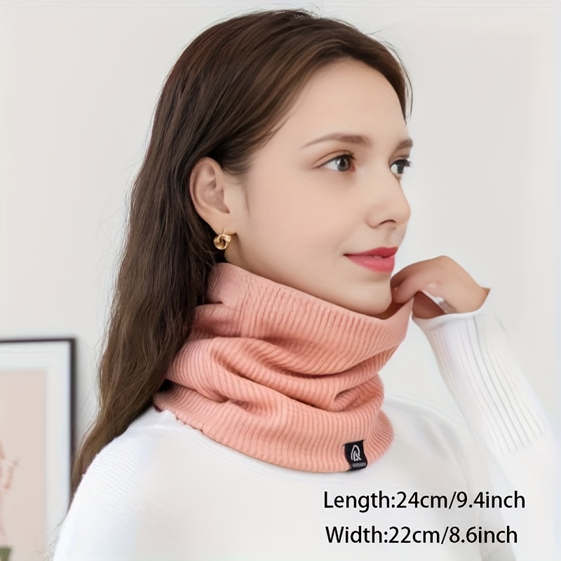 Fleece Lined Knit Neck Gaiter Stylish Mature Thick Soft Warm - Temu ...