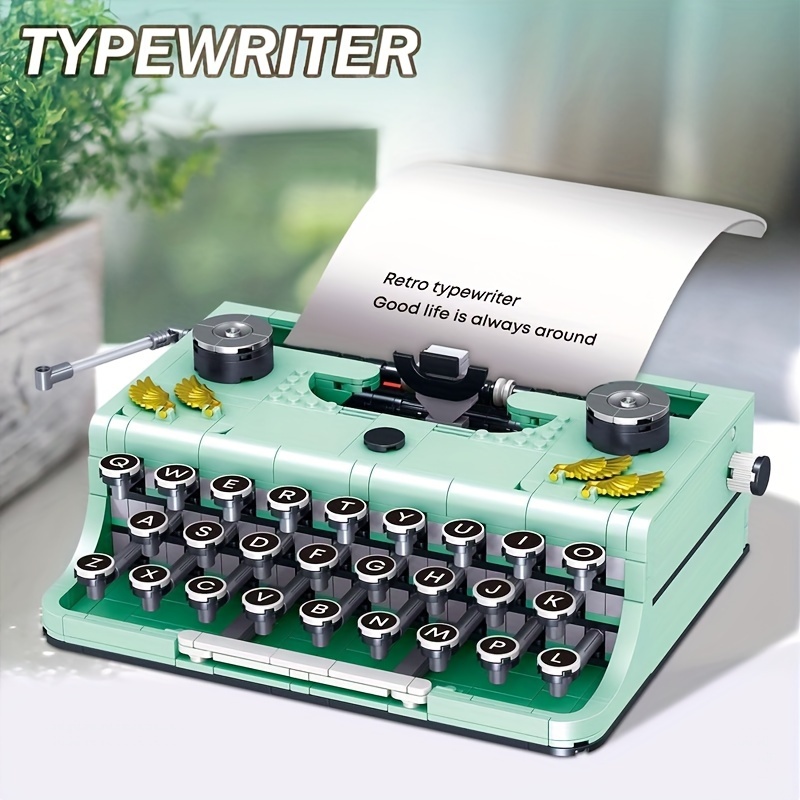 PODEC 820PCS Retro Typewriter, Retro Vintage Typewriter Model, Retro  Decoration, Craft Box Design, Manual Operation, Easy Stow and Store,Best