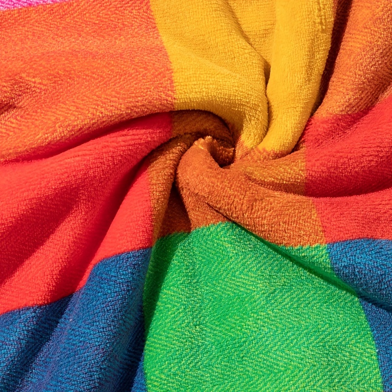  Fleece Blanket Throw Blanket, Colorful Rainbow Plaid