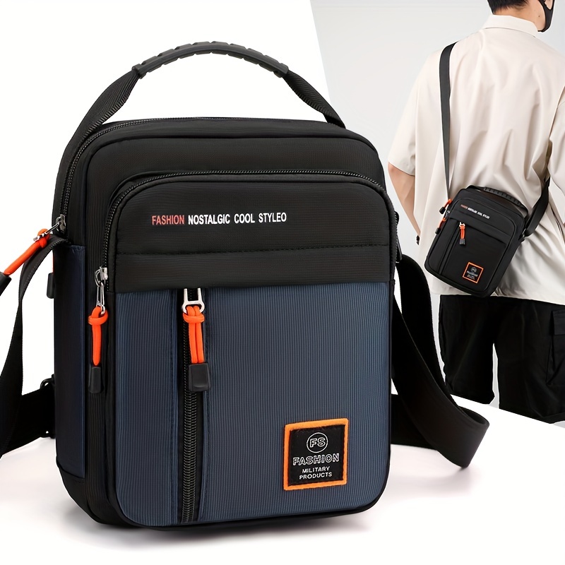 Men's Casual Crossbody Bag, School Bag, Minimalist Outdoor Messenger Bag -  Temu Austria