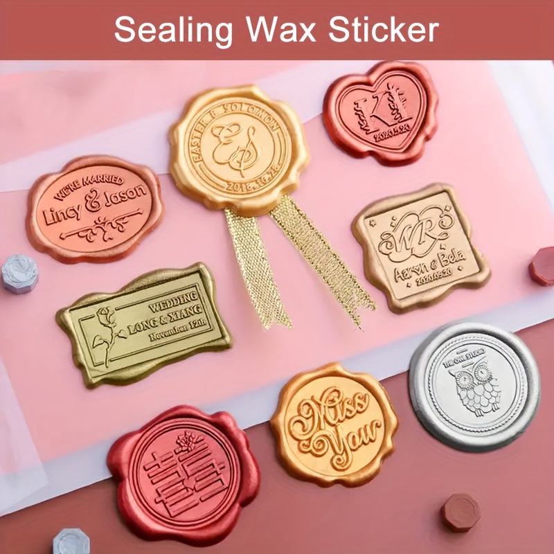 Wax Sealer Envelope Sticker Seals Adhesive Stickers Wedding Invitation  Lacquer Sealing Decals Fire Labels Christmas - AliExpress