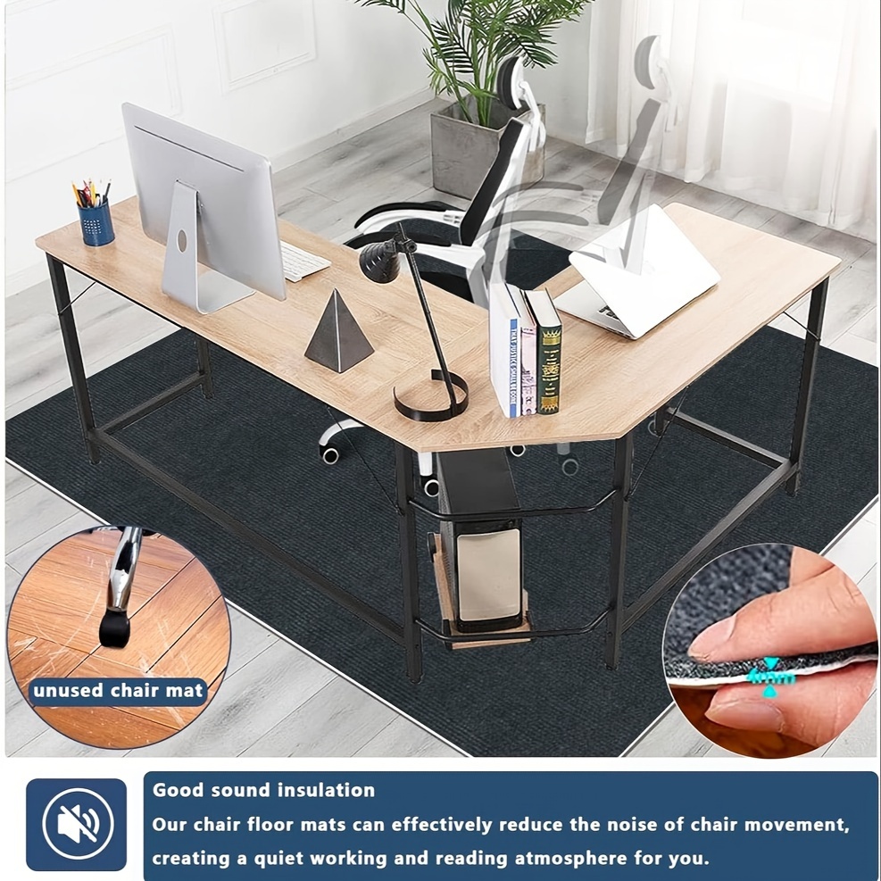 Office Chair Mat For Hardwood Tile Floor Computer Gaming - Temu