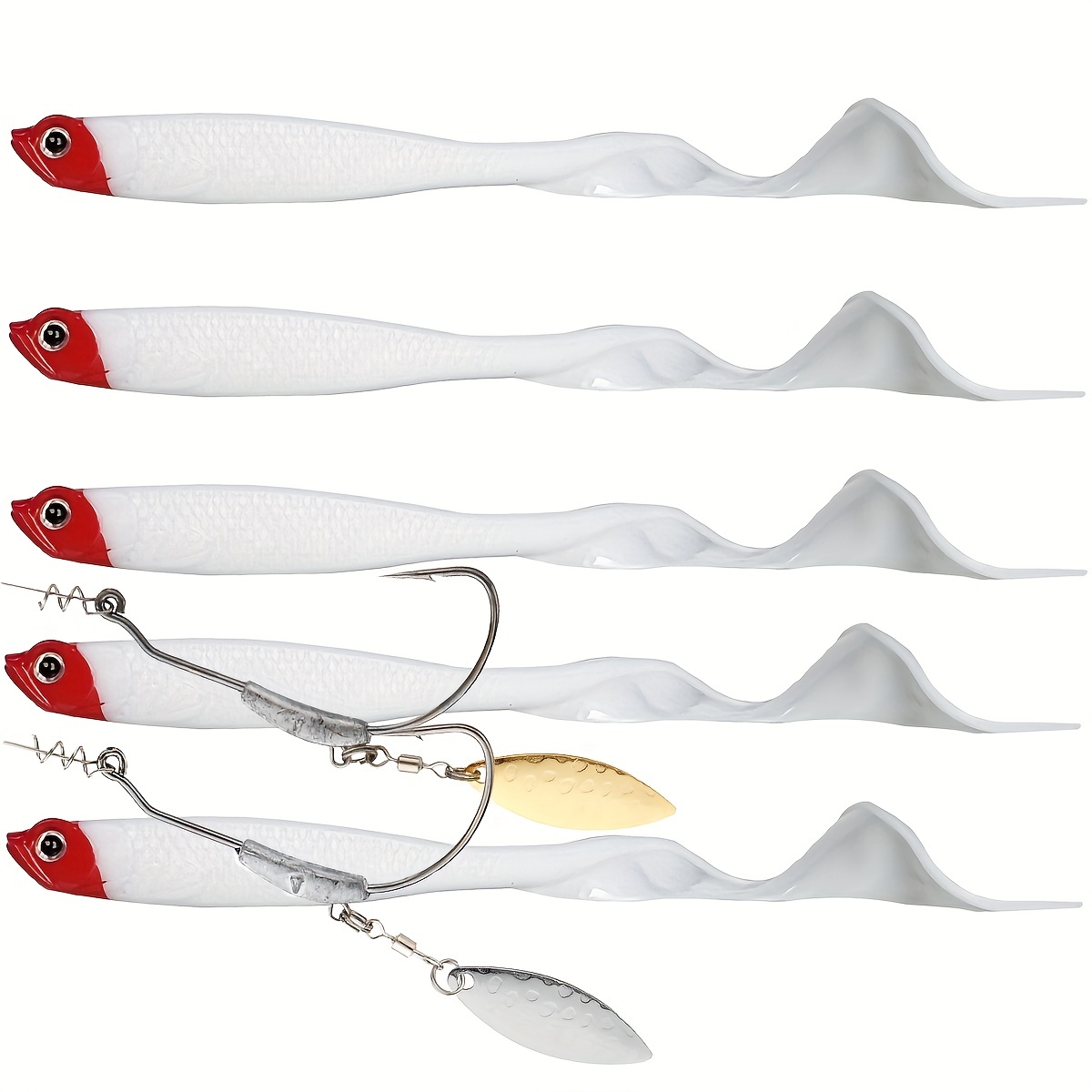 WEITING Bionic Rubber Bait, Soft Bionic Bait, Striper Fishing Bait