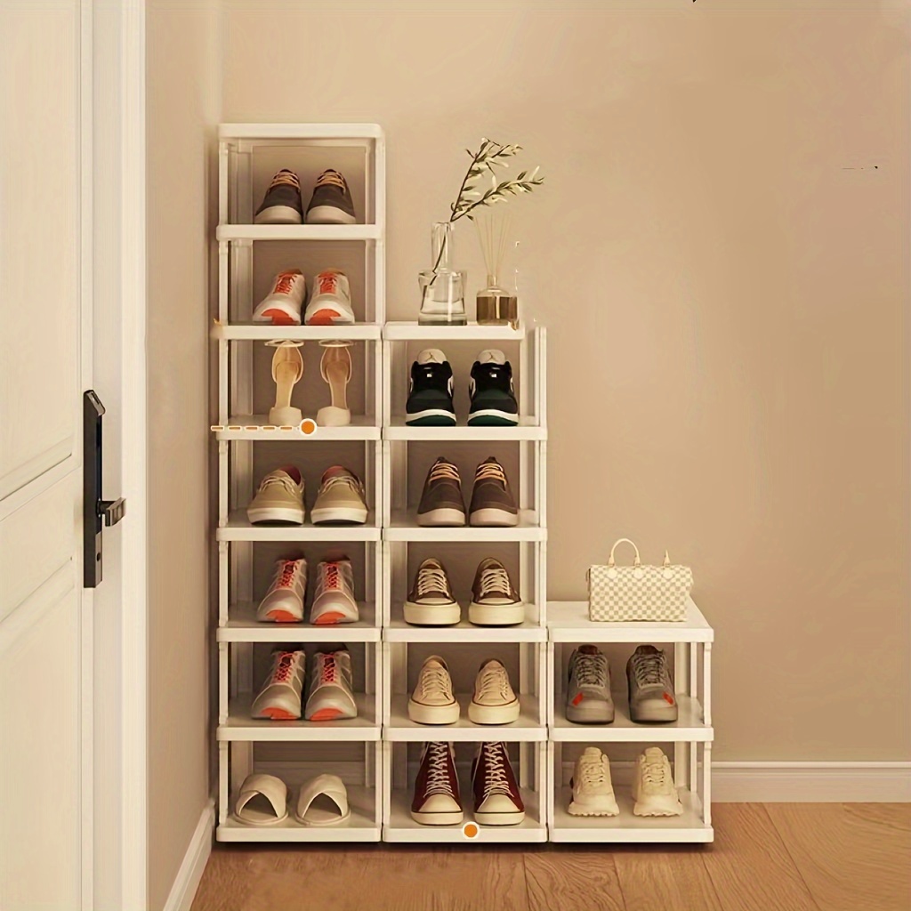 Multi tier Plastic Shoes Rack Shoes Display Shelf - Temu