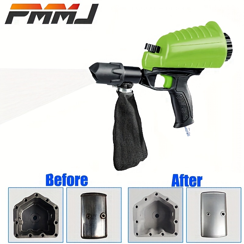 PMMJ Adjustable Sandblaster With A Goggle, Portable Sand Blaster Gravity  Small Handheld Pneumatic Blasting Gun For Metal, Wood And Glass Etching