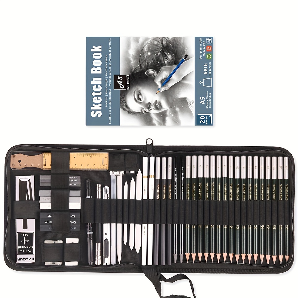 54-Piece Drawing & Sketching Art Set with 4 Sketch Pads - Ultimate