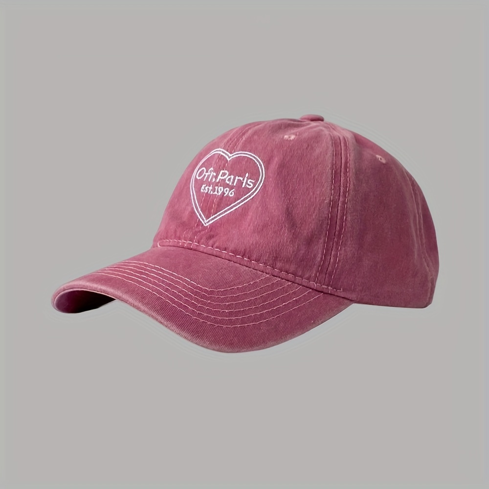 Love Letter Embroidered Dad Hat Baseball Cap Washed Distressed